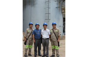 林楚榮院長到紹興兆山建材水泥生產(chǎn)線煙氣脫硝工程現(xiàn)場檢查工作